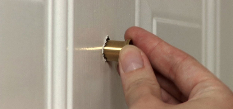 peephole door repair in Woodland